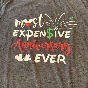 Disney Anniversary Vacation  T-Shirt. Men’s XL
“Most Expensive” Etsy